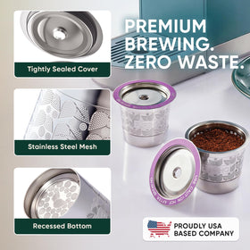 PureHQ easy-fill and clean K-Cup streamlines customization and flavor options.