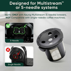 PUREHQ reusable K cup for K Brew Chill with Multistream for even extraction