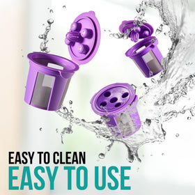 PureHQ reusable K Cup for K-Slim compatibility visual and savings