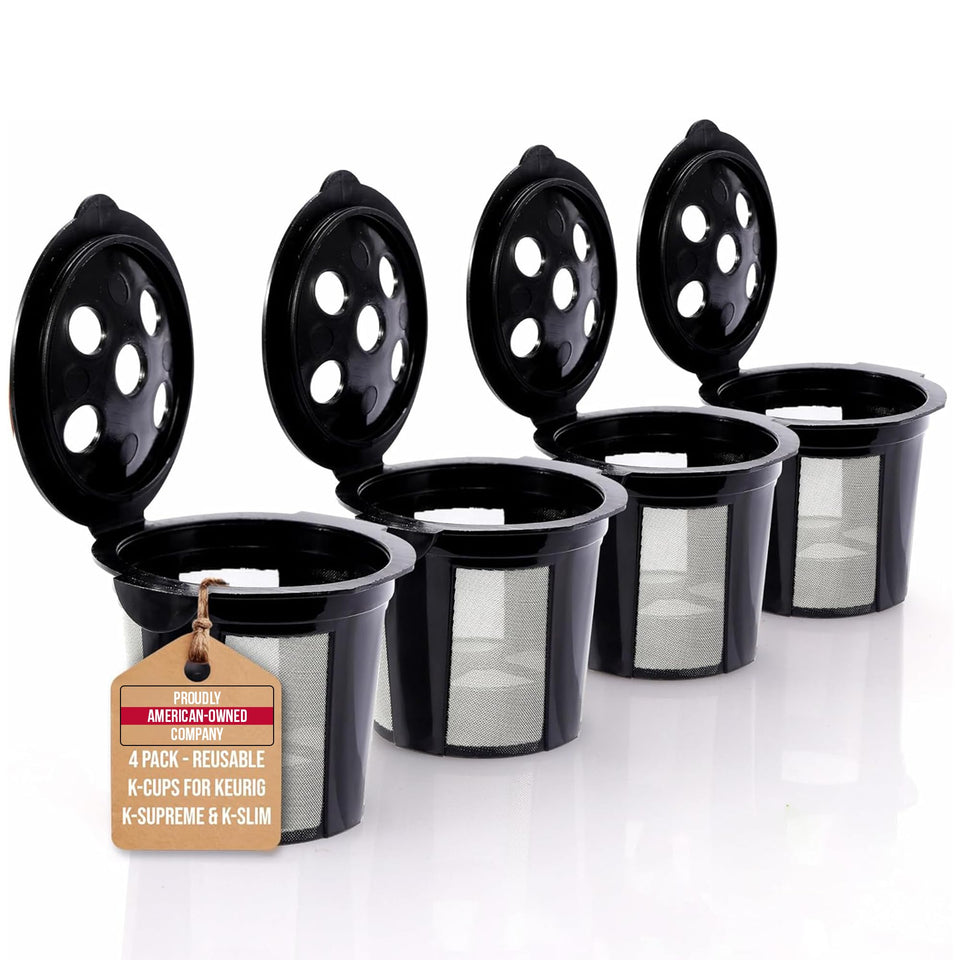 PUREHQ reusable K cup supreme multistream 4-pack for consistent flavor