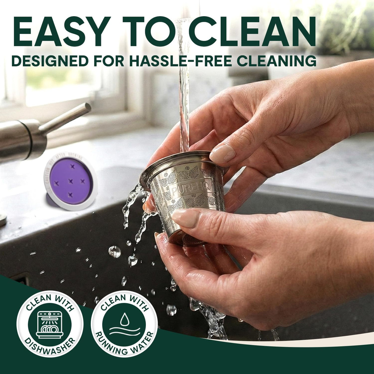 PUREHQ stainless steel K cups for Keurig Crema demonstrate durability and versatility