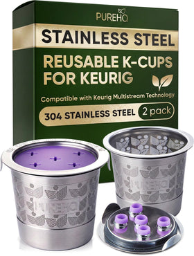 PUREHQ stainless steel reusable K cups for Keurig Supreme highlight durable, eco-friendly reuse