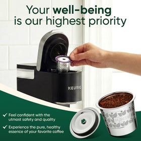 PureHQ two-pack K-Cup set provides cost-saving, reusable options for home or office.