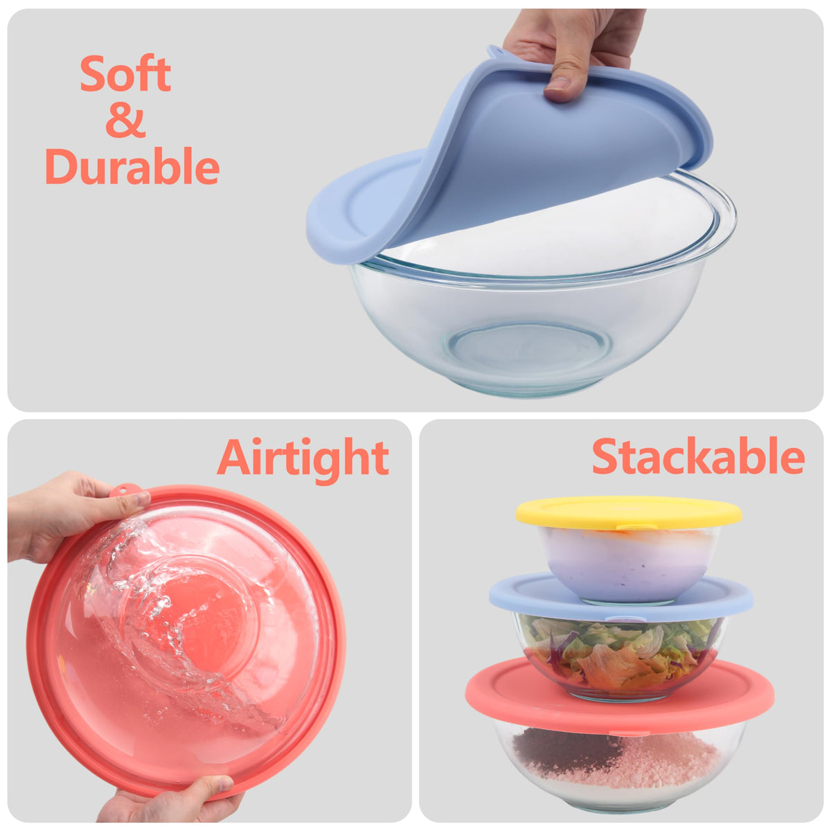 Purekra silicone lid with tight seal for reliable coverage