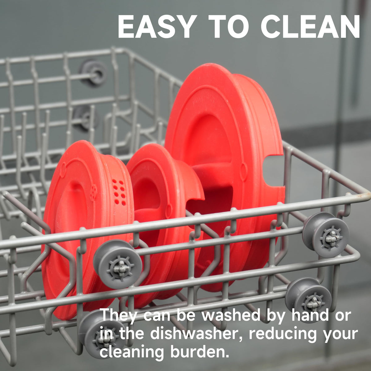 Purekra silicone lids are dishwasher-safe for quick cleanup