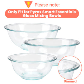 Purekra Pyrex 323 lid for 1.5 qt bowl with snug fit to prevent leaks
