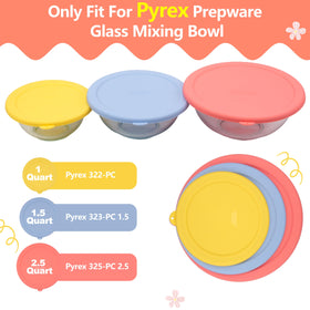 Purekra Pyrex 325 lid for 2.5 qt bowl keeps leftovers sealed