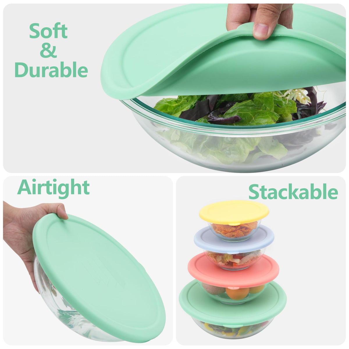 Purekra 4qt lid seals large bowls for fresh week meals