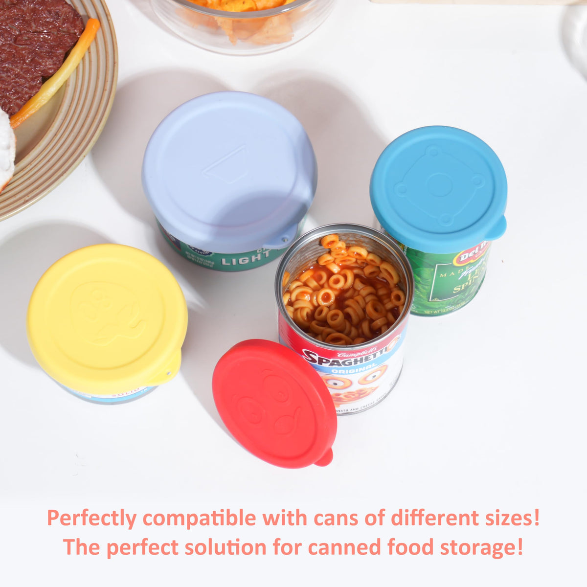 Leak-proof Purekra lid preserves freshness and blocks odors after opening cans