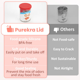 Lids shown together to illustrate multi-size compatibility for canned goods