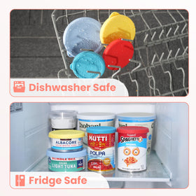 Dishwasher-safe Purekra lid shown for easy cleaning and reuse