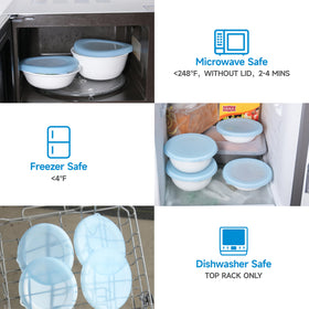 Purekra silicone lid for Corelle 18-oz bowl, bundle pack value.