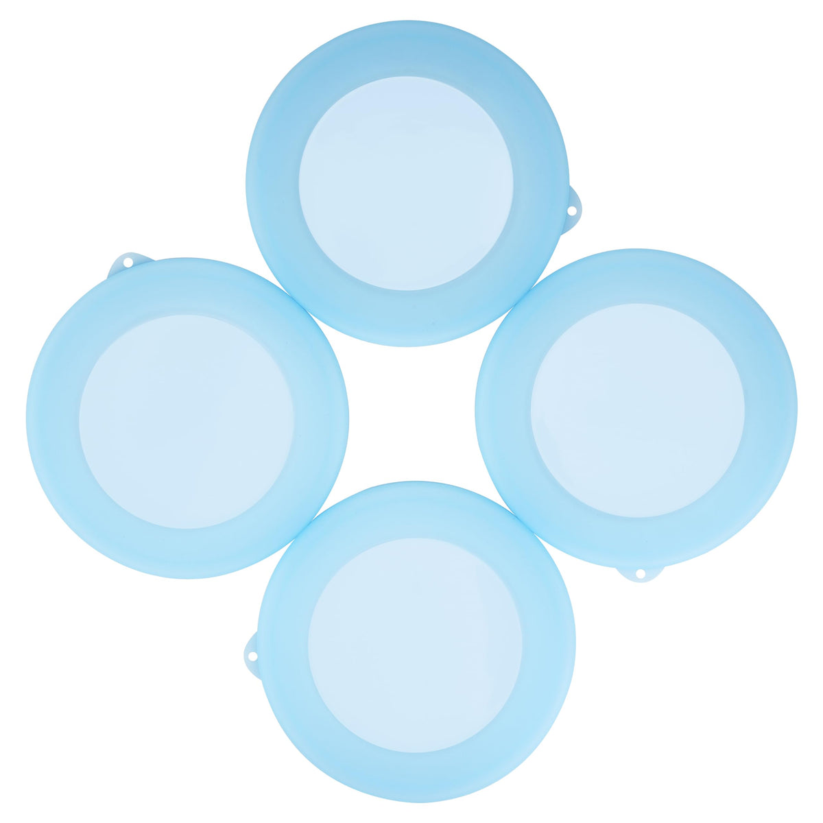 Purekra silicone lids for Corelle 28oz bowls in a 4-pack, ready to seal leftovers.