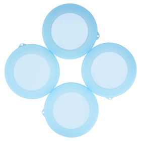 Purekra silicone lids for Corelle 28oz bowls in a 4-pack, ready to seal leftovers.