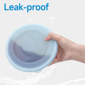 Lids placed on Corelle bowls used in the microwave safely with Purekra lids.