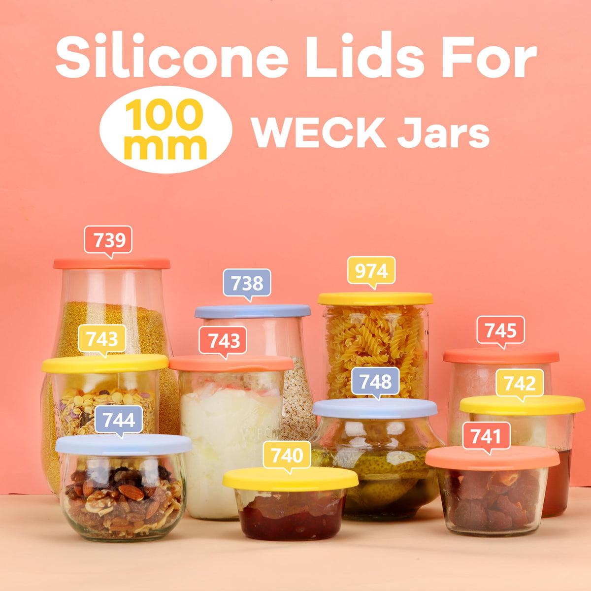 Purekra stain-resistant lid stays clean after bright liquids on Weck jars.