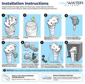 PureWater Kq8 installation instructions guide DIY setup.