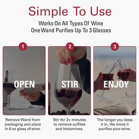 PureWine The Wand purifier travel case for on-the-go wine moments
