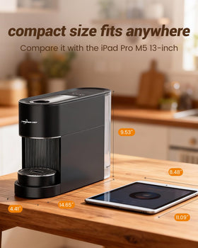 PURHUGO CHEF 20-bar pump delivers rich café-style espresso