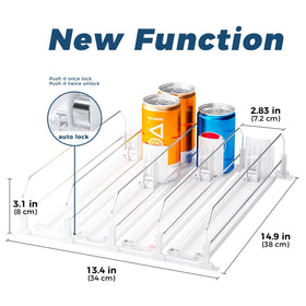 Puricon drink organizer width adjustment to fit various sizes
