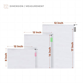Purifyou heavy-duty mesh bags with reinforced seams for daily use