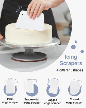 Puroma cake stand silicone bottom for steady grip.
