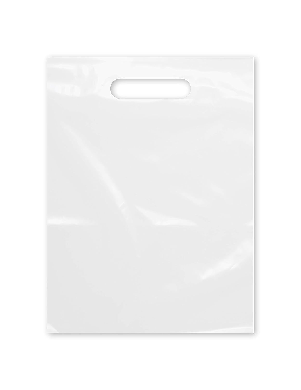 Purple Q Crafts die-cut 9x12 bag, front view, sturdy packaging option for boutique items.