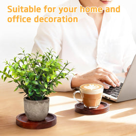PurpleSwan coasters complement farmhouse decor in home or office spaces.