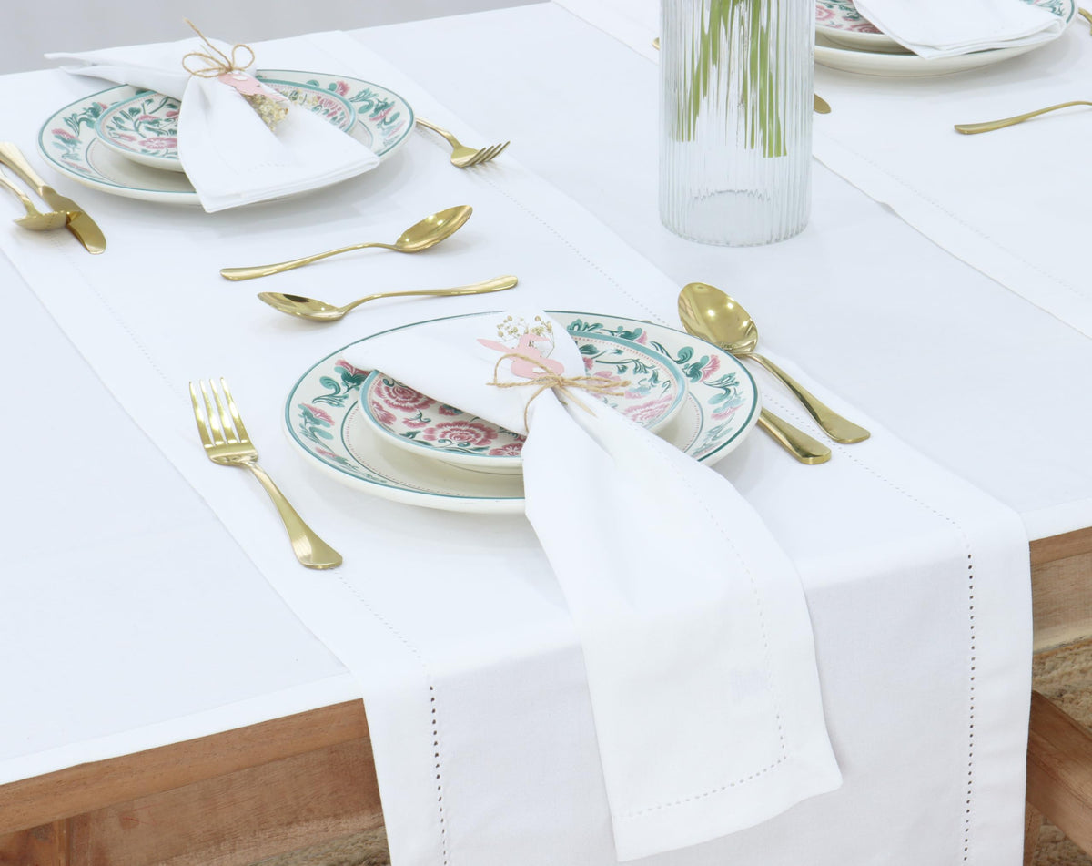 PurpleEssences cotton napkins with hemstitch detail for everyday use