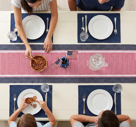 PurpleEssences dining table decor elevates casual meals to festive vibes.