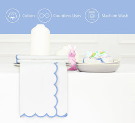 PurpleEssences machine-washable cotton napkins simplify cleanup after meals