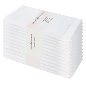 PurpleEssences 18x18 napkins with generous hems for added durability