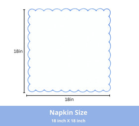PurpleEssences set-4 cotton napkins 18x18 ready for everyday meals and special occasions