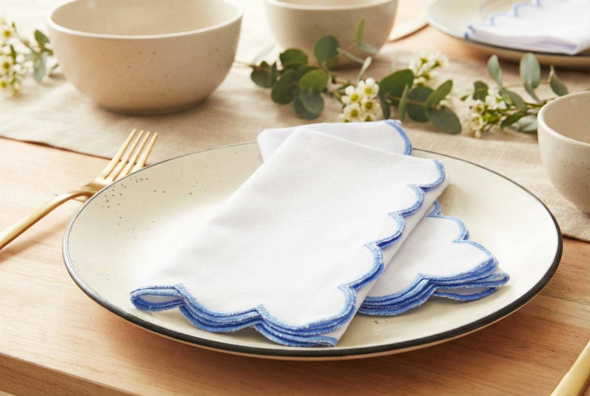 PurpleEssences table-decor-napkins-on-table demonstrate versatile use for family dinners and entertaining