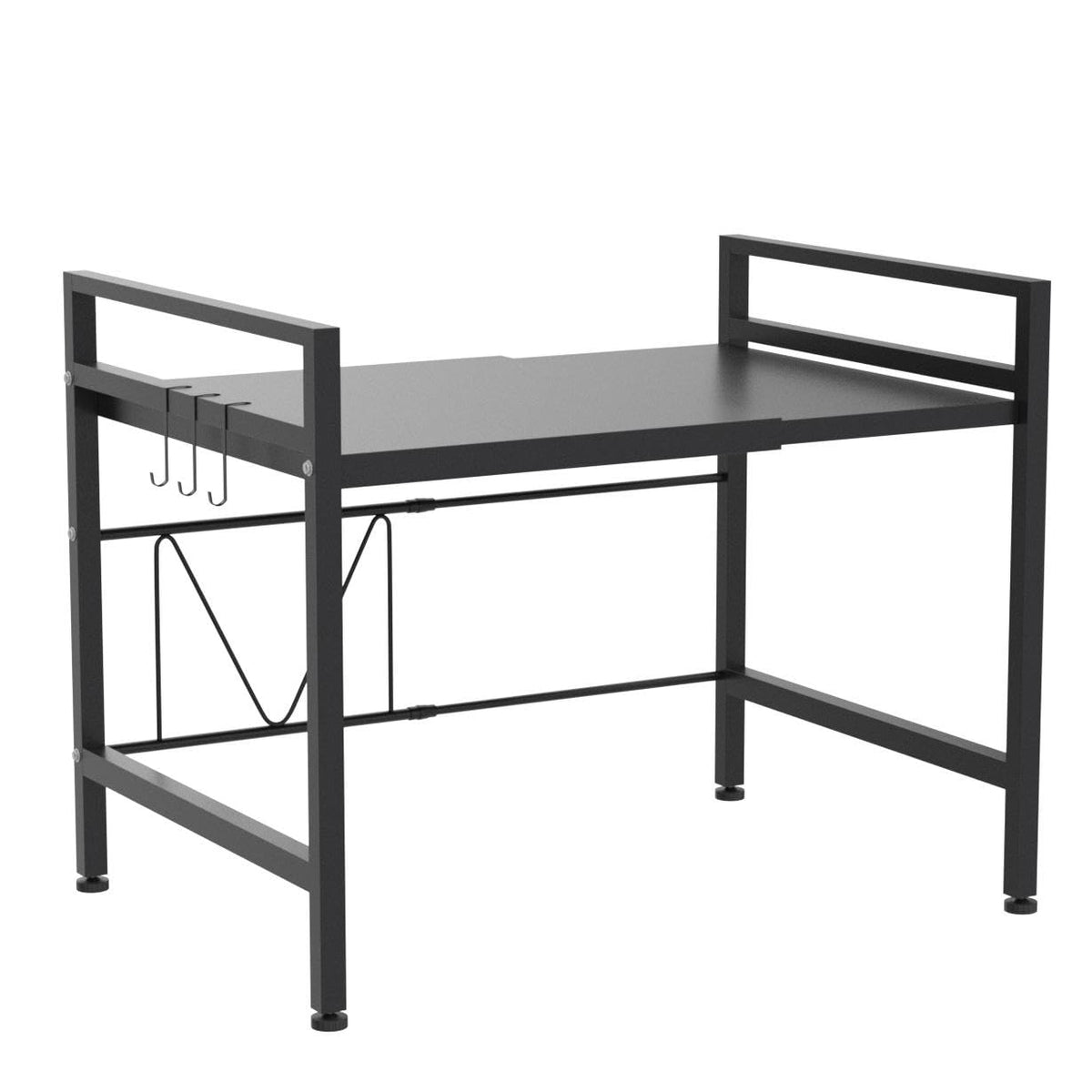 PUSDON rack supports up to 160 pounds for heavy cookware and appliances.