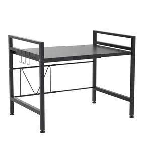 PUSDON rack supports up to 160 pounds for heavy cookware and appliances.