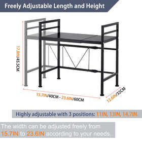 PUSDON rack with rustproof matte finish resists wear and cleans easily.