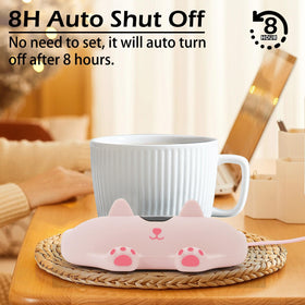 PUSEE mug warmer with flat-bottom cups delivers better heating