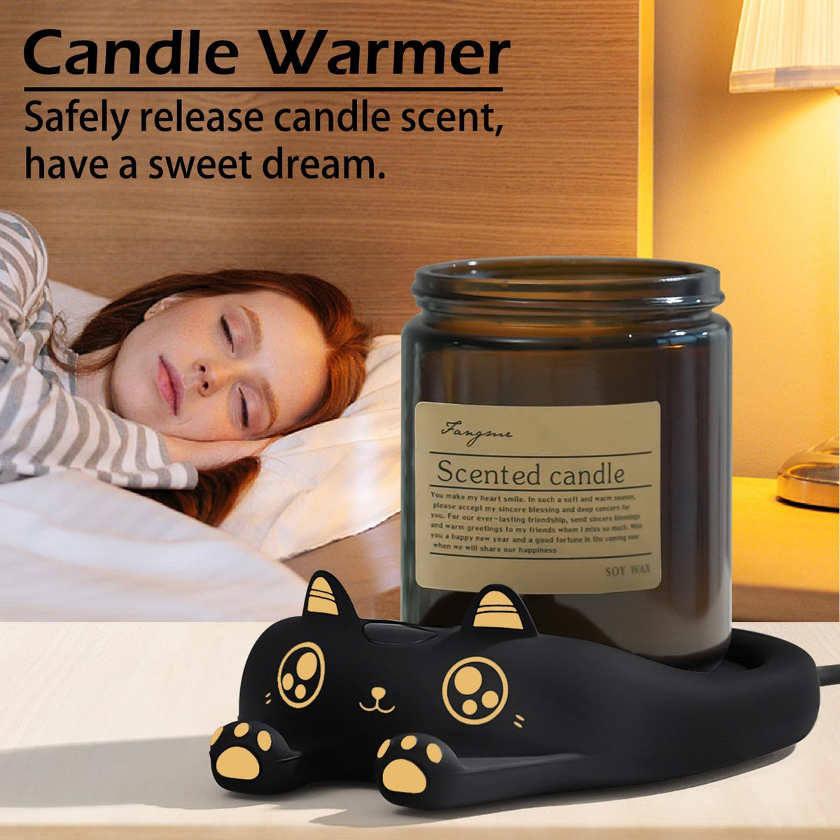 PUSEE Warmer fits flat-bottom mugs for even heating.