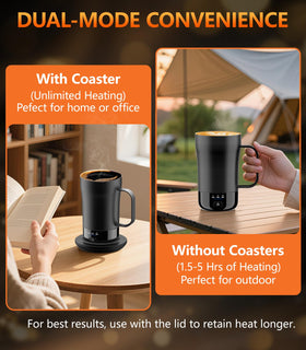 Ergonomic handle and smooth rim enhance comfort during coffee breaks