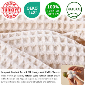 Puskul raw undyed Turkish cotton towels feel natural and soft.