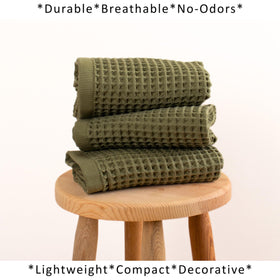 Pre-washed PÜSKÜL towels resist shrinking and become softer after washing.
