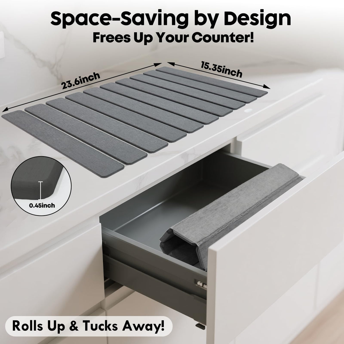 Puxinargo eco-friendly mineral mat adds a sustainable kitchen upgrade