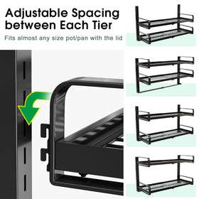 PXRACK 30-inch rack dimensions support large pots and lids with easy access