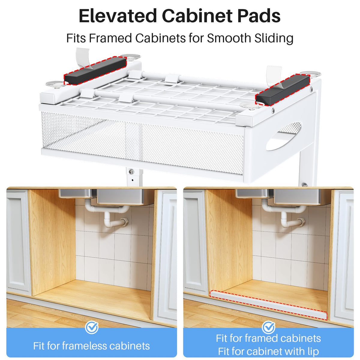 PXRACK mesh design sliding drawer adds airflow and moisture control.