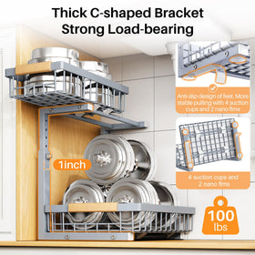 PXRACK larger capacity with higher bottom space for tall items