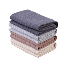 PY HOME & SPORTS dish towels set in four pieces for versatile kitchen drying.