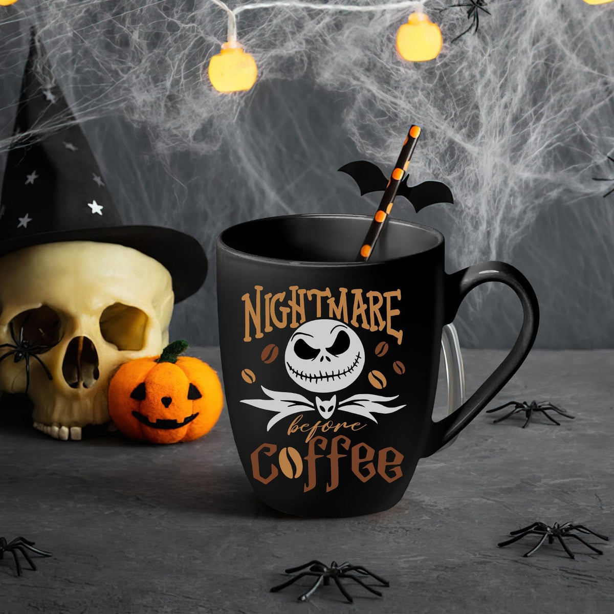 Pycat Jack mug is dishwasher and microwave safe for everyday use.