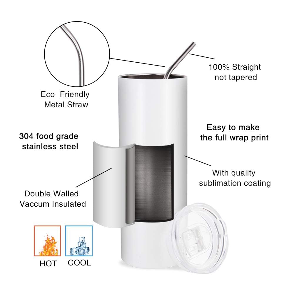PYD Life 10-pack sublimation tumblers in individual gift boxes, ready for gifting
