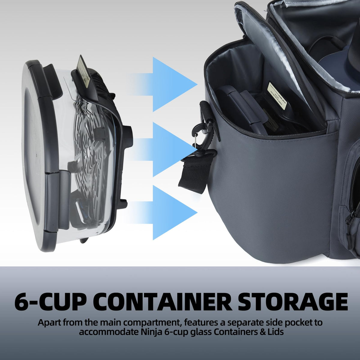 PYJH Ninja Crispi case 5mm insulation protects temperature during transit.